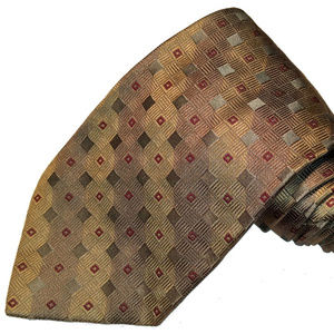 Paul Dione brown pattern tie